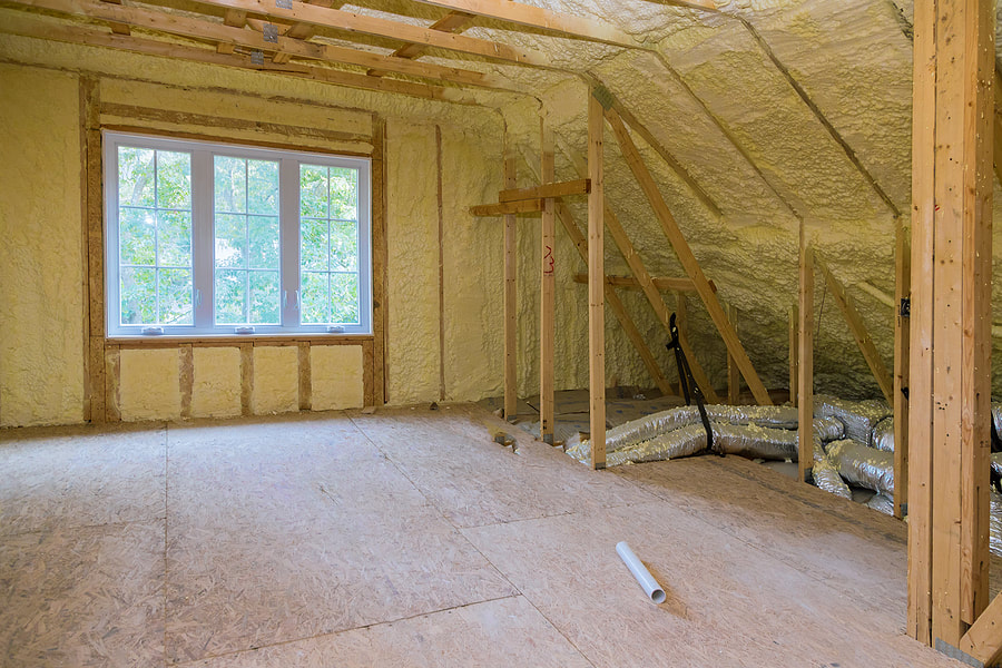 In Fairfield, CT, we insulate an attic with thermal insulation.